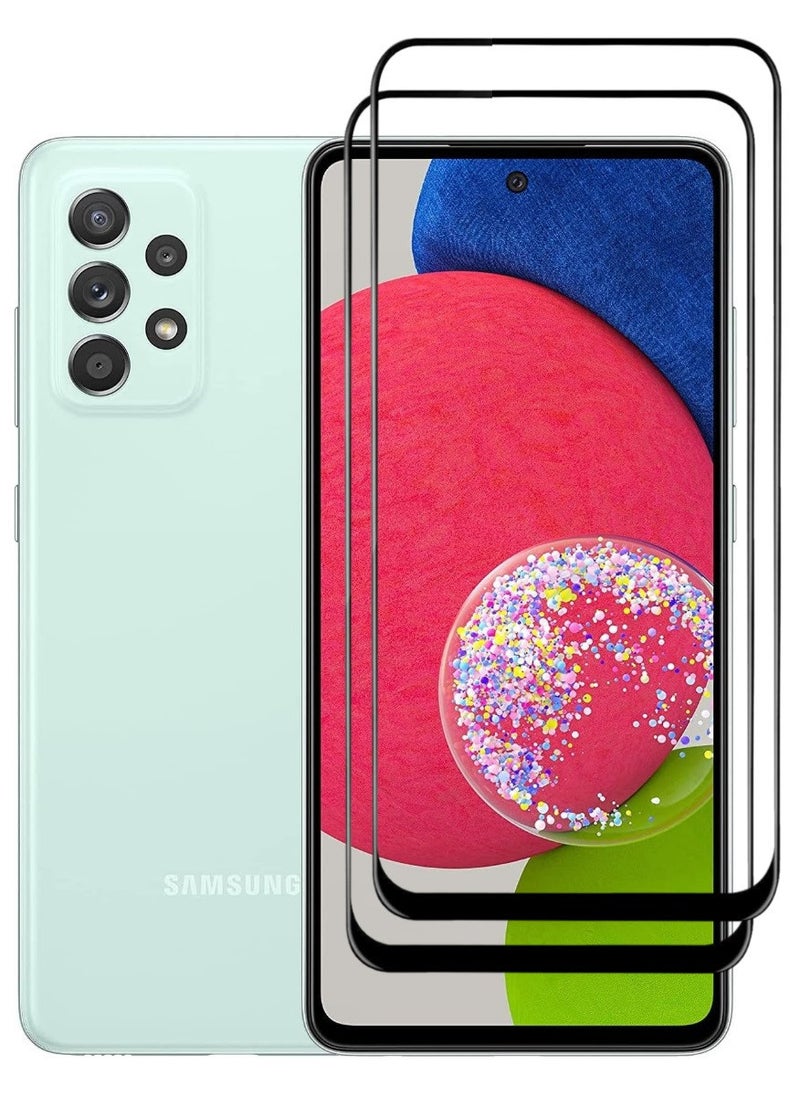 RAYON 2 Pack Tempered Glass Screen Protector 5D Designed For Samsung Galaxy A52s 5G Full Screen Coverage And Bubble Free - Image 1
