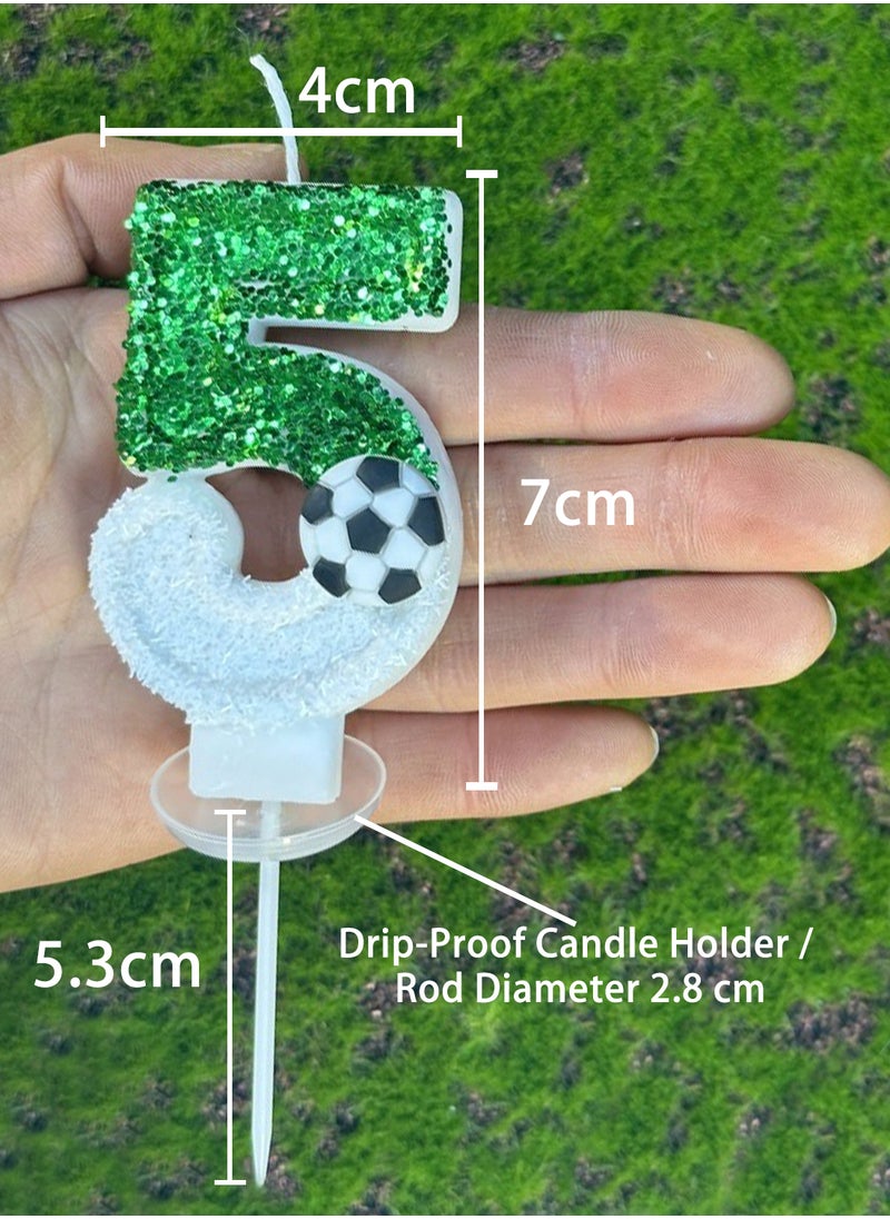 l&wen Number Birthday Candle, Football Number Cake Candles for Birthday, Weddings, Anniversaries and Theme Party Decorations 7cm (Number 9)  - Image 5