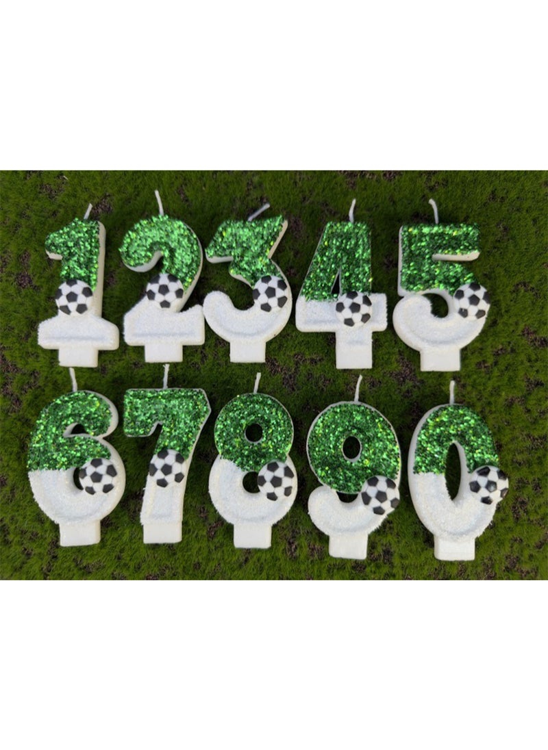 l&wen Number Birthday Candle, Football Number Cake Candles for Birthday, Weddings, Anniversaries and Theme Party Decorations 7cm (Number 9)  - Image 3