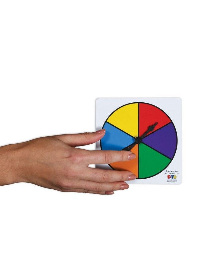 Learning Advantage Six Color Spinners Set Of 5 Game Spinner Write On/Wipe Off Surface For Multiple Uses  - Image 4