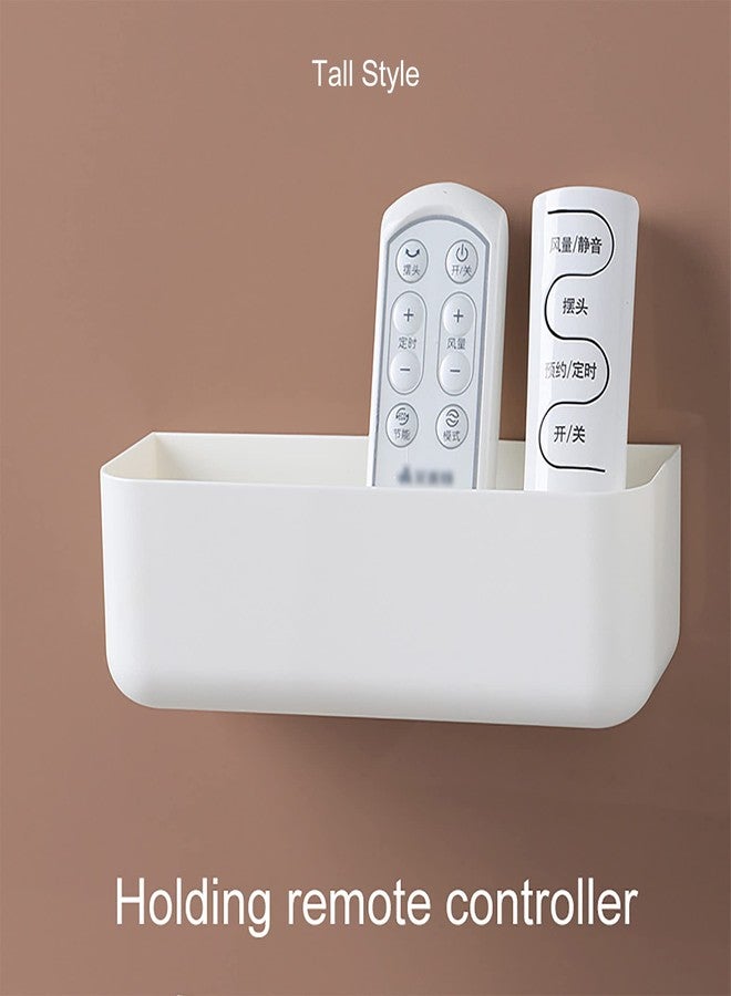 ePizdiz 2 Styles Adhesive Plastic Floating Shelves Stick on Wall Mounted Shower Organizer Caddy for Bathroom Kitchen Cabinet Extra Storage(Short+Tall) - Image 3