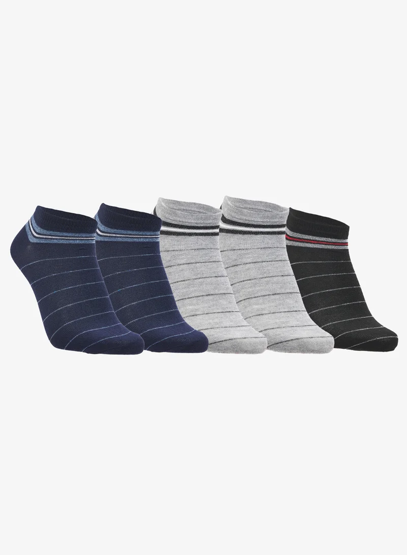 Seventy Five Basics Pack Of 5 Ankle Socks