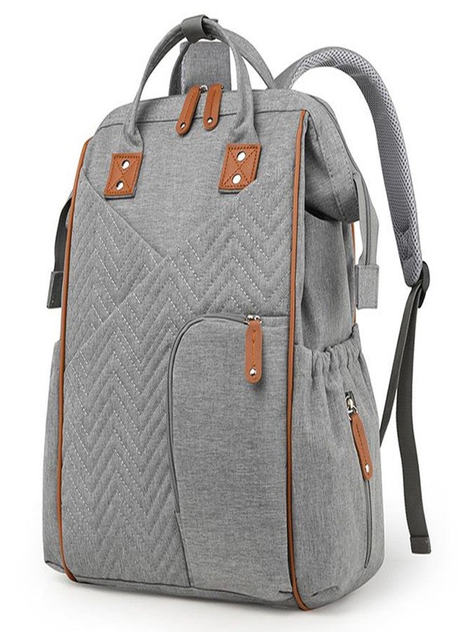 Winnies Diaper Bag For Mothers For Travel, Maternity Bag For Newborn Baby, Mother Travelling Bag, Multiple Pocket Water Resistant Hospital Bag For Moms (Grey) - Image 1