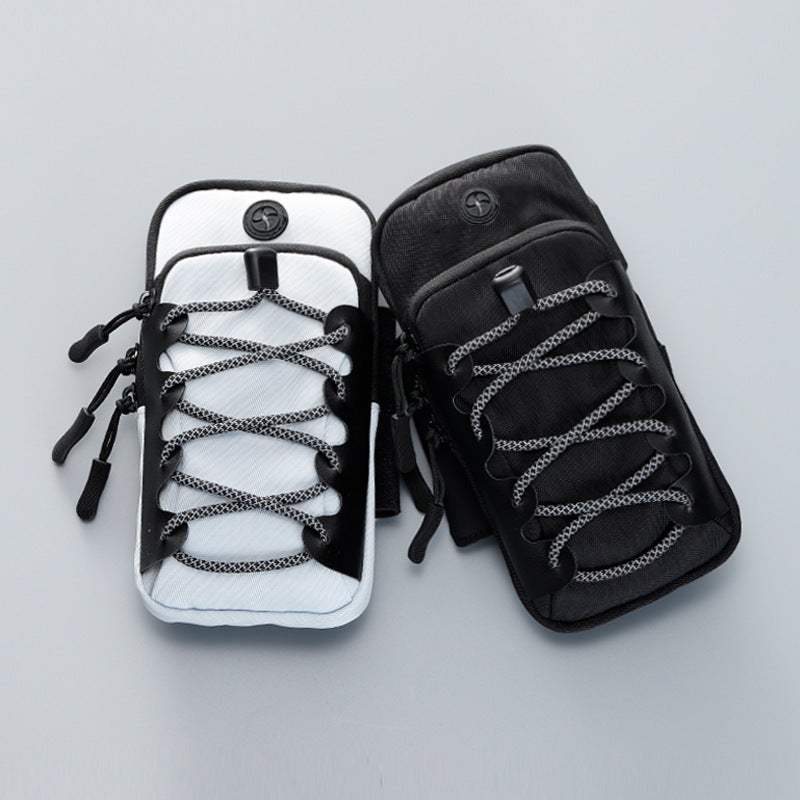 Lightweight Polyester Sports Phone Bag with Wrist Strap for Running and Cycling - Image 2
