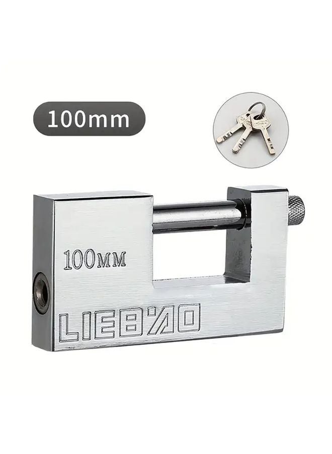 Heavy Duty Padlock 100mm Model with 3 Keys for Garage Doors Containers Gates Warehouses - Image 1