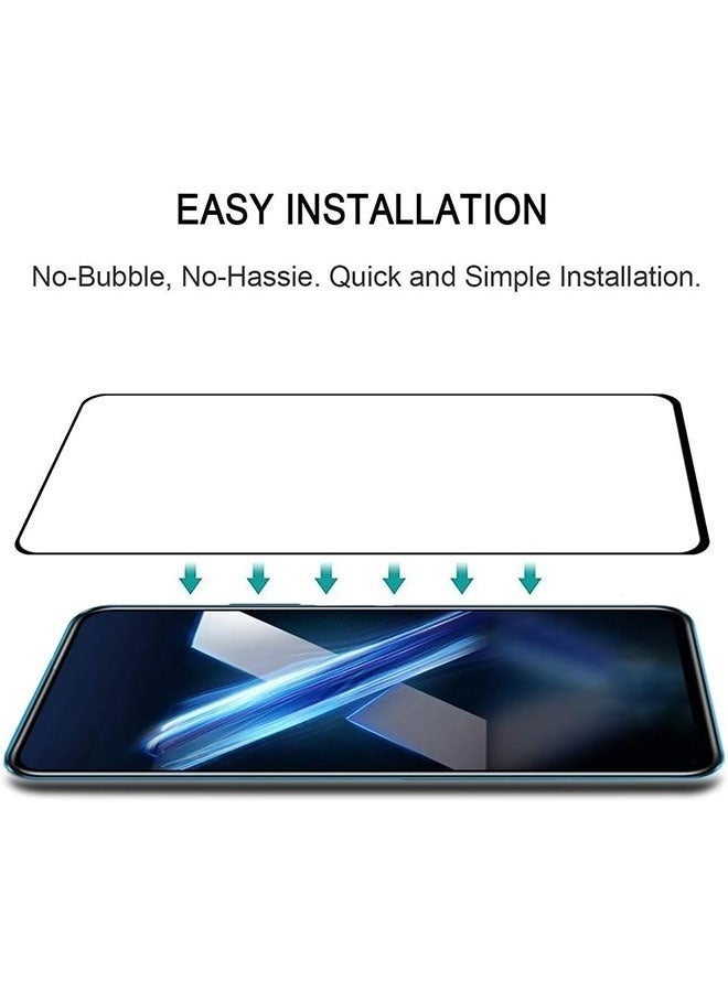 JOMILA 2-Pack Infinix NOTE 30 Tempered Glass Screen Protector Full Coverage Edge-to-Edge Guard with Black Frame – 9H Hardness, HD Clear, Anti-Scratch, Bubble-Free - Image 5