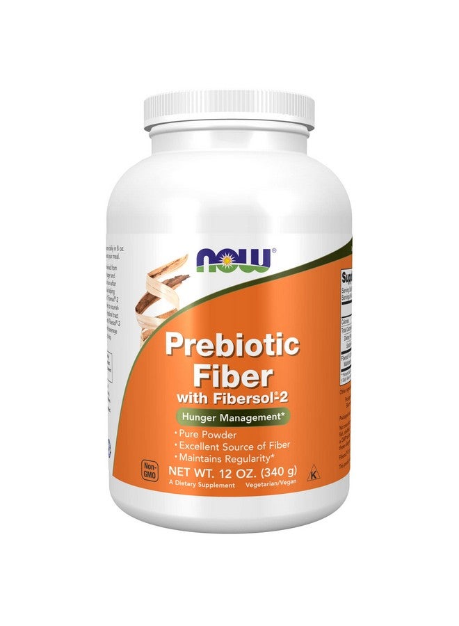 now Supplements Prebiotic Fiber With Fibersol2 Derived From Nongmo Corn Powder 12Ounce - Image 1