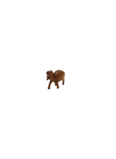 Antique Museum Wooden Handcrafted Camel Figurine Desert Elegance In Miniature 2.5 Inch  - Image 1