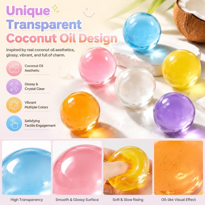 2026 New Coconut Oil Squishy Stress Ball - Image 2
