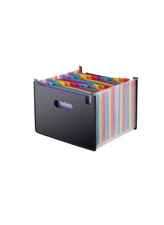 Excefore Expanding File Folder 24 Pockets, Multi-Color Accordion A4 Document Organizer with Expandable Wallet Stand – Works on Size and Letter  - Image 1