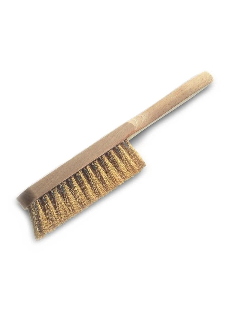 Simba Steel Wire Abrasive Brush with Wooden Handle for Rust Removal and Surface Finishing  - Image 3