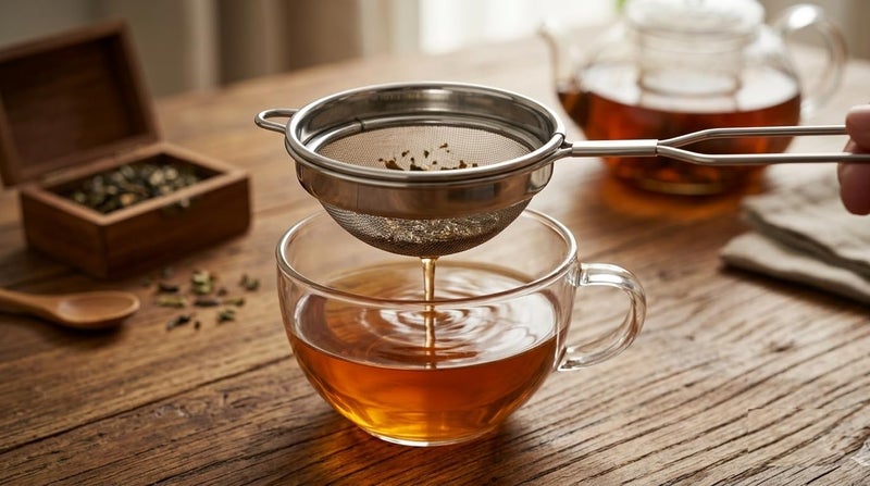 Vipron Stainless Steel Tea Strainer Set of 3 (8 cm) Fine Mesh Chai Chhalni – Tea & Coffee Filter, Juice and Oil Strainer with Durable Handle, Rust Proof Kitchen Strainer for Smooth Brewing - Image 4