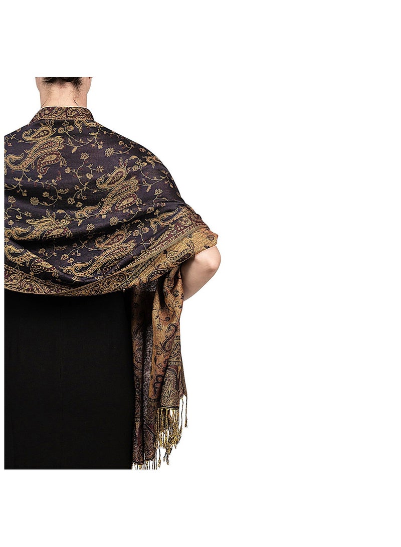 وشاح نسائي فاخر - شال فائق النعومة من الفصول الأربعة لحفلات الزفاف في الإمارات العربية المتحدة والمنتجعات الصحراوية والأناقة اليومية | رفيق عباية خفيف الوزن وقابل للتنفس - Image 3