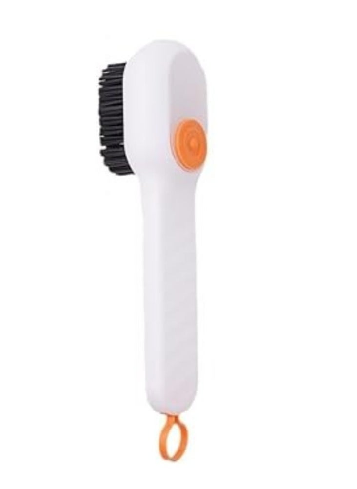 Generic Multifunctional Shoe Brush with Box Multi Color Long Handle Liquid Cleaning Brush In random color  - Image 3
