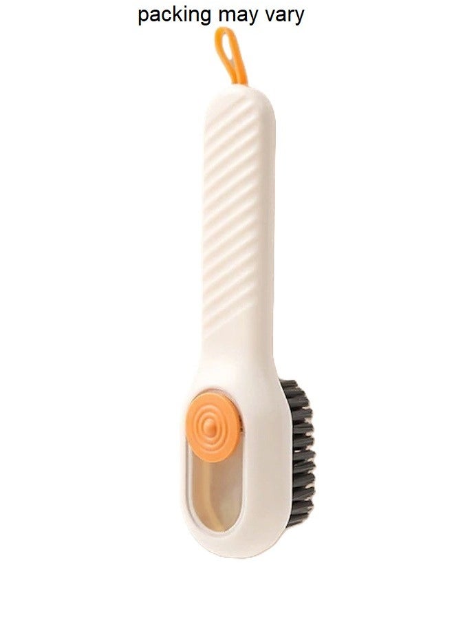 Generic Multifunctional Shoe Brush with Box Multi Color Long Handle Liquid Cleaning Brush In random color  - Image 1