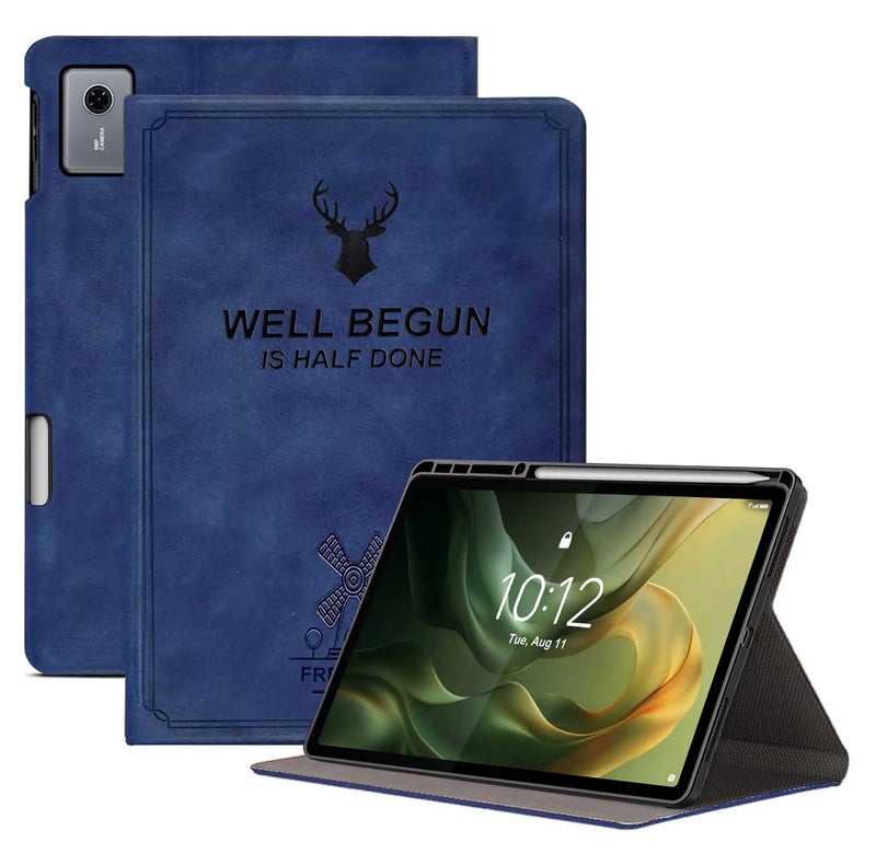 ProElite Case Cover for Motorola Pad 60 Neo 11 inch 2025 Case, Deer Flip case Cover for Motorola Pad 60 Neo 11 inch 2025 Case with Pen Holder [Auto Sleep Wake Feature], Dark Blue - Image 1