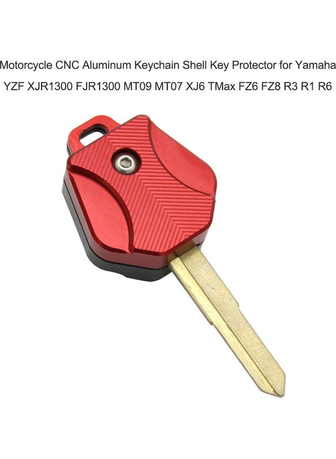 NIBEMINENT Motorcycle CNC Aluminum Keychain Shell Key Protector Replacement for Yamaha - Image 2