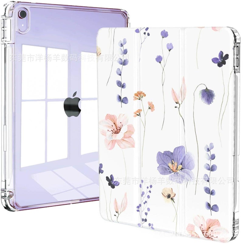 DGG Pink Transparent Clear Back iPad Case for iPad A16 - Image 4