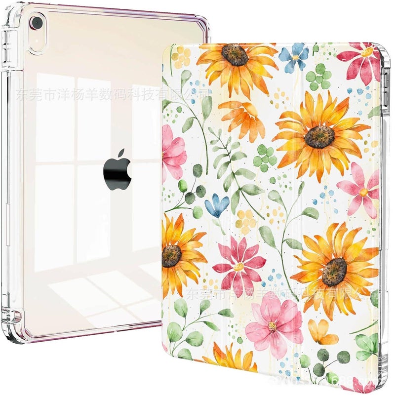 DGG Pink Transparent Clear Back iPad Case for iPad A16 - Image 5