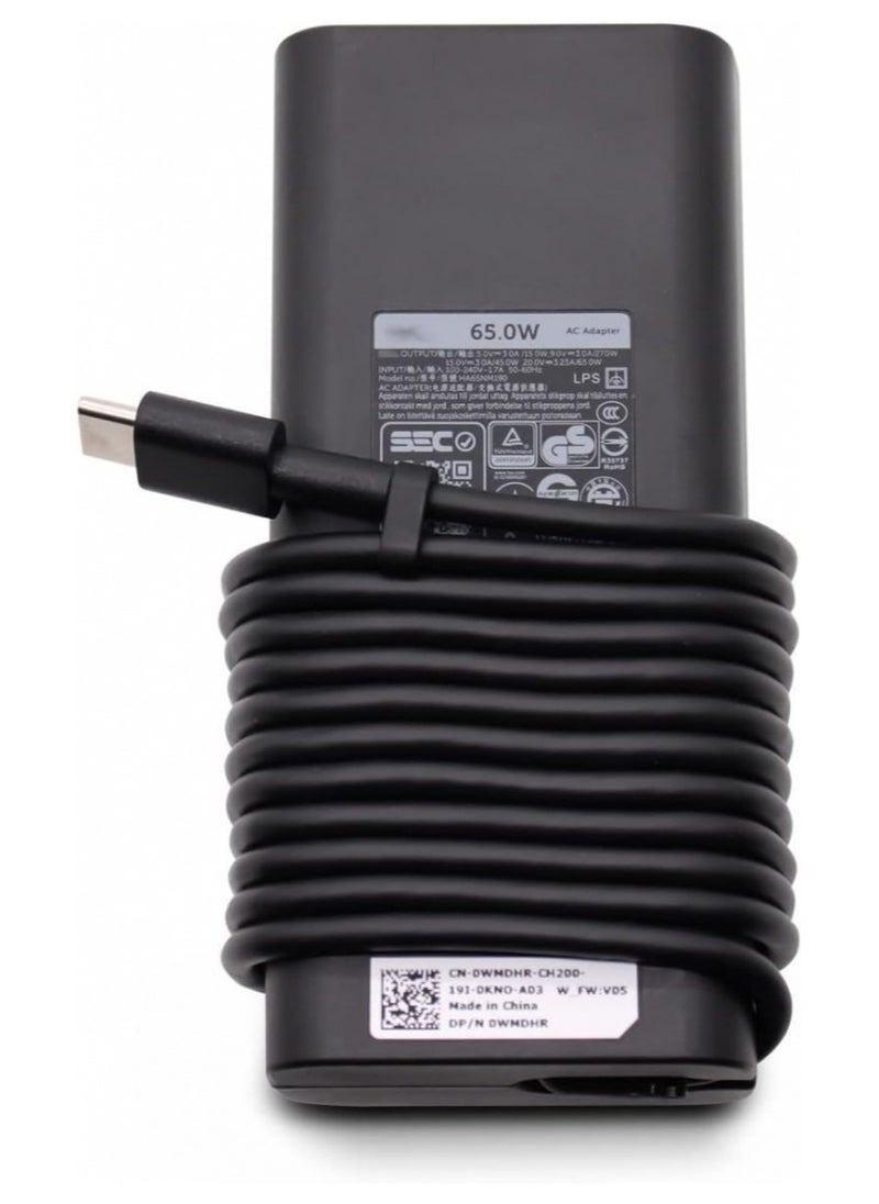 JSBazar 65W Dell Latitude 11 5285 Latitude 11 5289 USB-C Type Laptop AC Power Replacement Adapter Type C  - Image 3