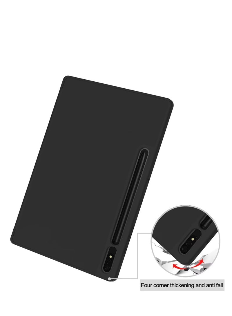 ميجوفاست غطاء حماية لجهاز سامسونج جالكسي تاب S10 FE+/S10 FE Plus إصدار 2025 (13.1 بوصة)، غطاء ذكي بحامل صلب مع خاصية السكون/الاستيقاظ التلقائي مع حامل قلم لجهاز جالكسي تاب S10FE+ - أسود - Image 2
