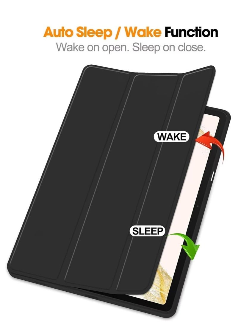 ميجوفاست غطاء حماية لجهاز سامسونج جالكسي تاب S10 FE+/S10 FE Plus إصدار 2025 (13.1 بوصة)، غطاء ذكي بحامل صلب مع خاصية السكون/الاستيقاظ التلقائي مع حامل قلم لجهاز جالكسي تاب S10FE+ - أسود - Image 3
