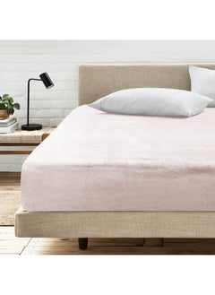 Single Fitted Velvet Sheet 120 x 200 x 25 cm-Soft Pink - pzsku/ZCE4269C10A1326DF6A5DZ/45/_/1734353701/4251f3ff-85fb-484a-b77a-c027df652e98