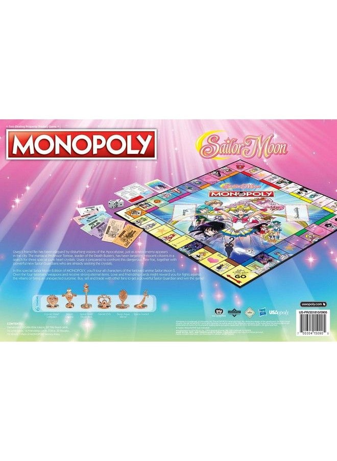 USAopoly - Monopoly Sailor Moon Board Game ; Based On The Popular Anime Tv Show ; Custom Tokens Money And Game Board ; Officially Licensed Merchandise - Image 1