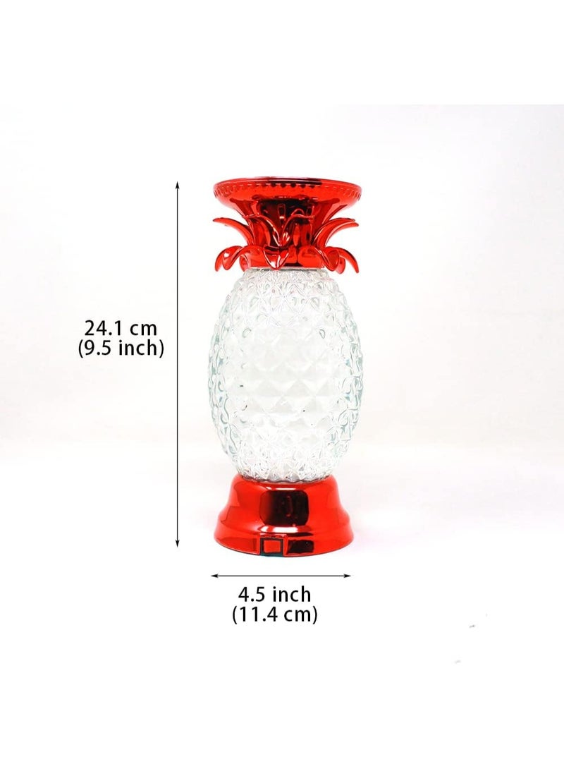 Colorful Crystal Pineapple Led Candle Holder Decorative Candle Stand Glitter Swirl Light Usb Or Battery Powered Romantic Home Decor - Image 5