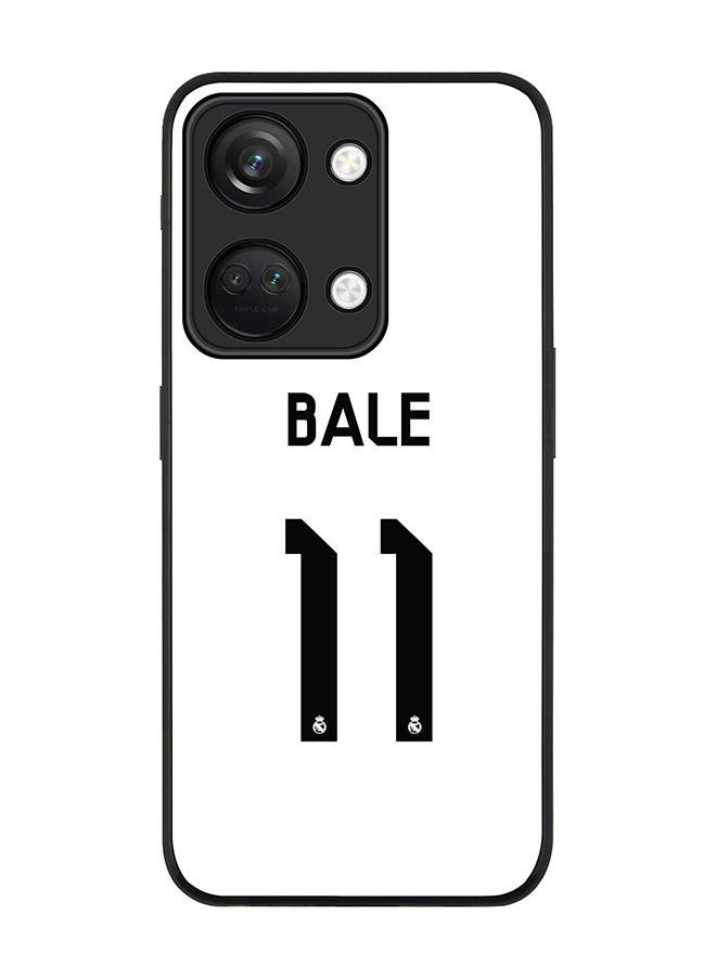 Stylizedd - Rugged Black edge case for ONEPLUS NORD 3 5G / OnePlus Ace 2V, Slim fit Soft Case Flexible Rubber Edges Anti Drop TPU Gel Thin Cover -  Bale Real Jersey - Image 1