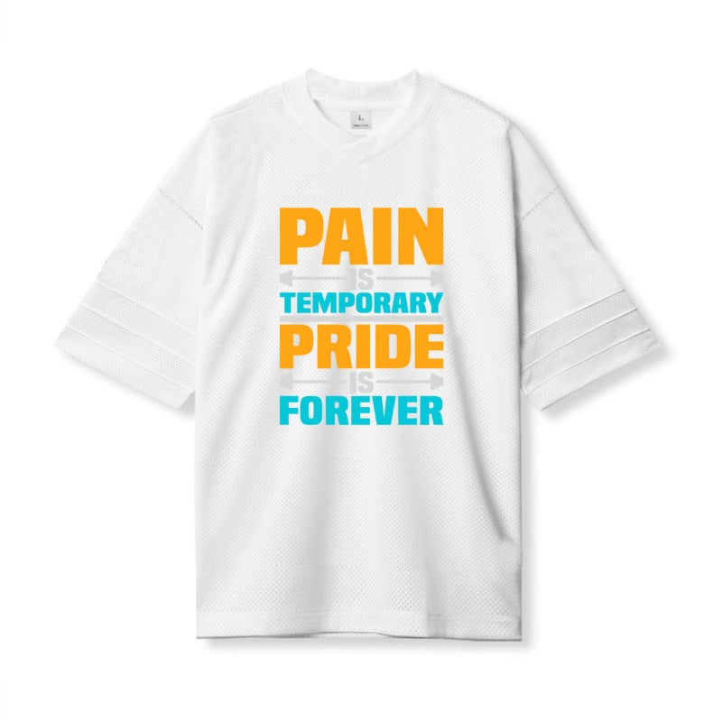 fashion brand quick-drying fitness short-sleeved clothes men''s summer running training loose plus size half-sleeved sports T-shirt fashion - Image 1