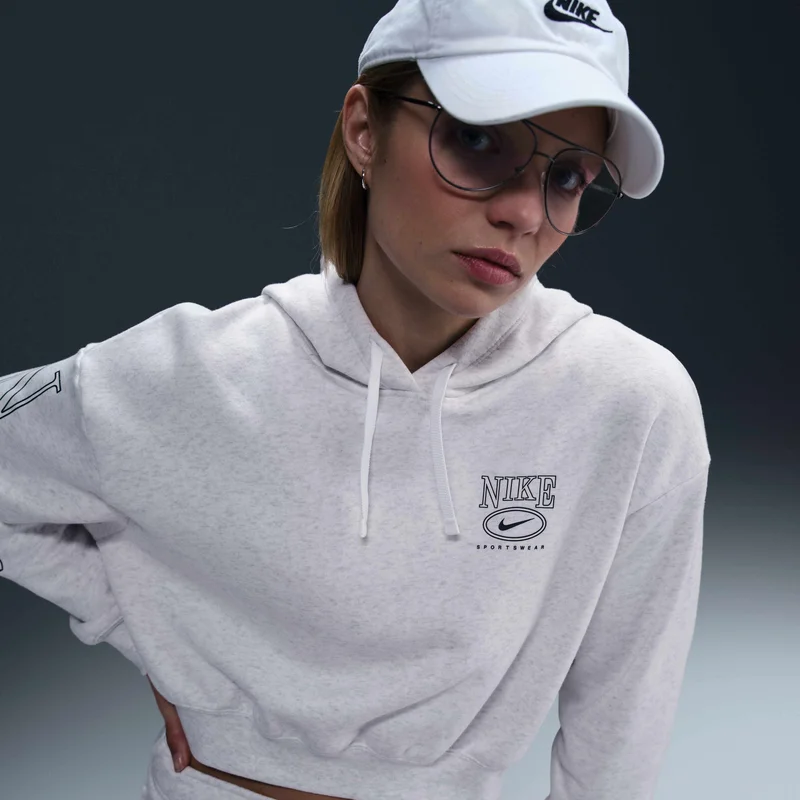 Nike Women's Sportswear Club Fleece Graphic Hoodie