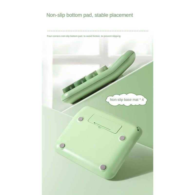 حاسبة مكتبية غرادينت جرين 12 رقم مع مفتاح ميكانيكي وشاشة LCD كبيرة - Image 4