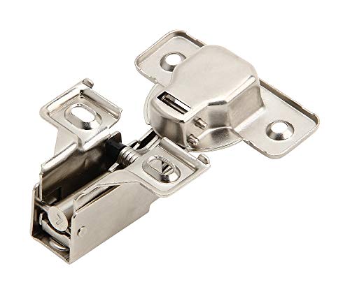 Silverline 2 Pack Soft Close 1/2 Inch Overlay Short Arm Kitchen Cabinet Hinges, Brushed Nickel 95 Opening Degree Concealed Face Frame Door Hinges with Mounting Screws - Image 4