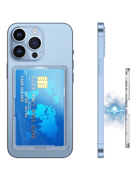 Magnetic Phone Wallet Compatible with Magsafe, Magnetic Card Holder for Back of Phone, Strong Magnetic Minimalist Slim Wallet for iPhone 15/14/13/12 Series