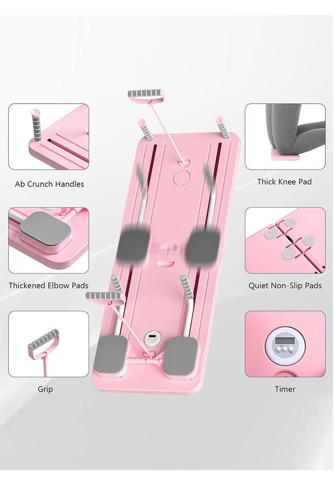 ELTRAZONE Multifunctional Sliding Pilates Reformer Board – Ab & Core Workout Trainer with Timer – Home Fitness Exercise Board Equipment for Full-Body Strength, Flexibility & Balance Training - Image 4