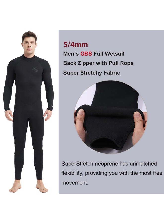 Lemorecn Mens Wetsuits Jumpsuit Neoprene 5/4mm Full Body Diving Suit for Men (3052-3XL) - Image 2