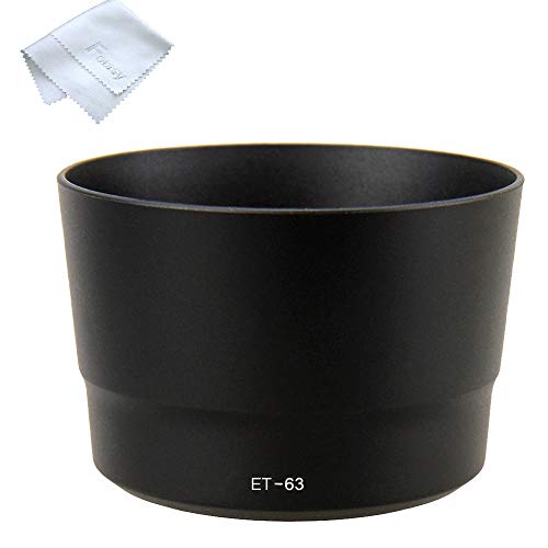 Fotasy غطاء عدسة بايونت مخصص من فوتاسي لكاميرا كانون EF-S 55-250mm f/4-5.6 IS STM، غطاء عدسة كانون 55-250mm IS STM، بديل لغطاء عدسة كانون ET-63 - Image 1