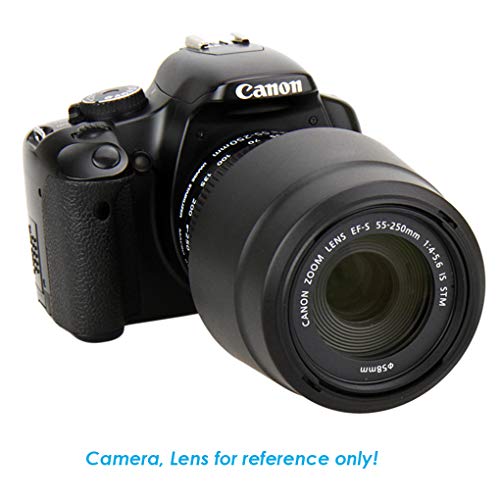 Fotasy غطاء عدسة بايونت مخصص من فوتاسي لكاميرا كانون EF-S 55-250mm f/4-5.6 IS STM، غطاء عدسة كانون 55-250mm IS STM، بديل لغطاء عدسة كانون ET-63 - Image 5