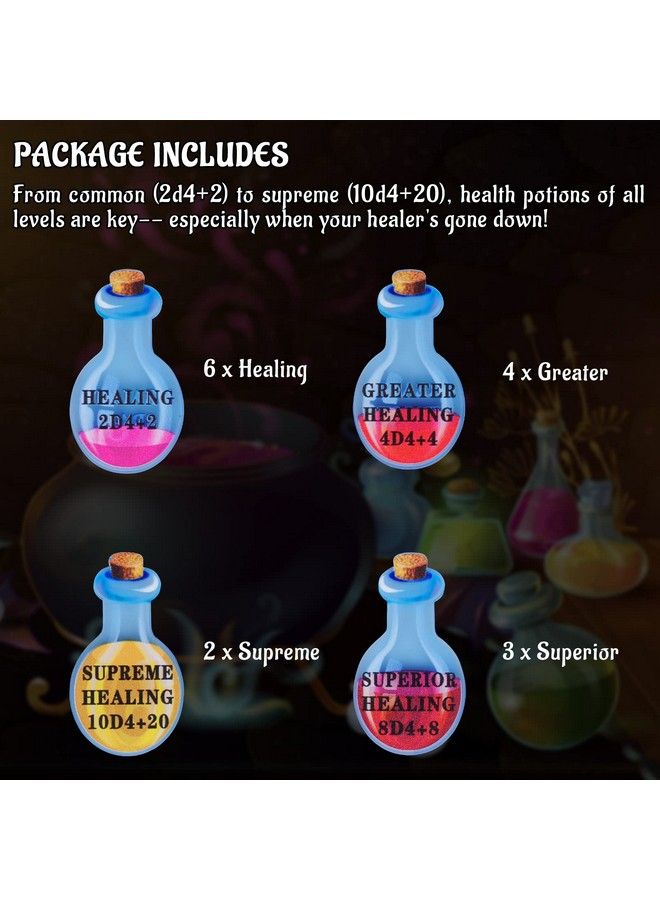 CZYY Healing Potion Tokens Acrylic Set Of 15 Dnd Accessories For Dungeons And Dragons 5Th Edition - Image 5