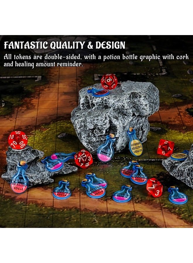 CZYY Healing Potion Tokens Acrylic Set Of 15 Dnd Accessories For Dungeons And Dragons 5Th Edition - Image 4
