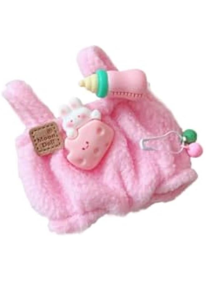 17cm labubu Doll Clothes Set for 17cm labubu Accessories Suit no Doll only Clothes (1Pink Milk Bottle Jumpsuit)  - Image 1