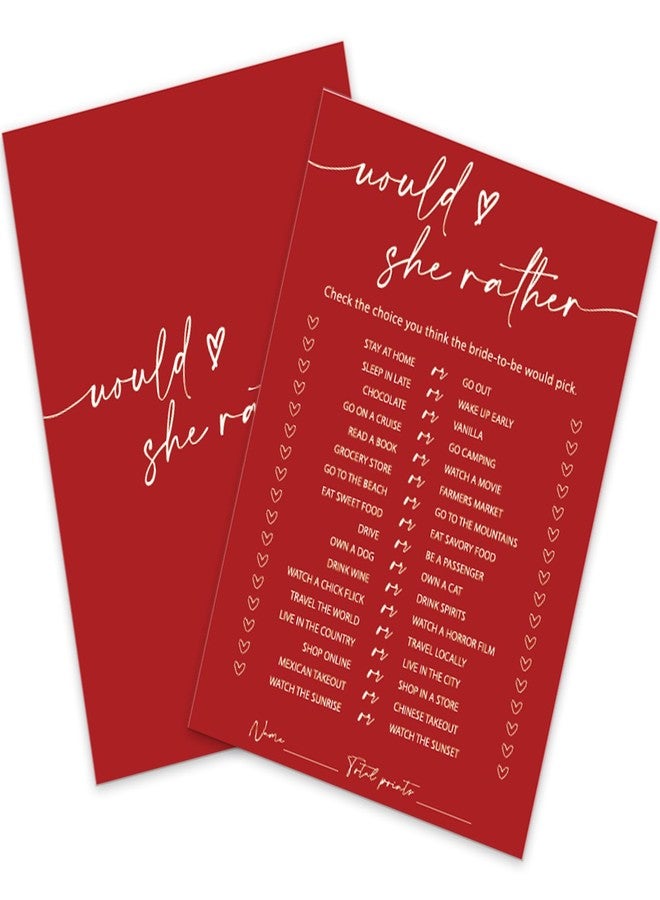 وولاين مجموعة بطاقات ألعاب حفلات توديع العزوبية من والين، ٥٠ ورقة، باللون الأحمر، بتصميم مزدوج الجوانب، مناسبة لحفلات عيد الميلاد، وحفلات الزفاف، وحفلات توديع العزوبية. - Image 1