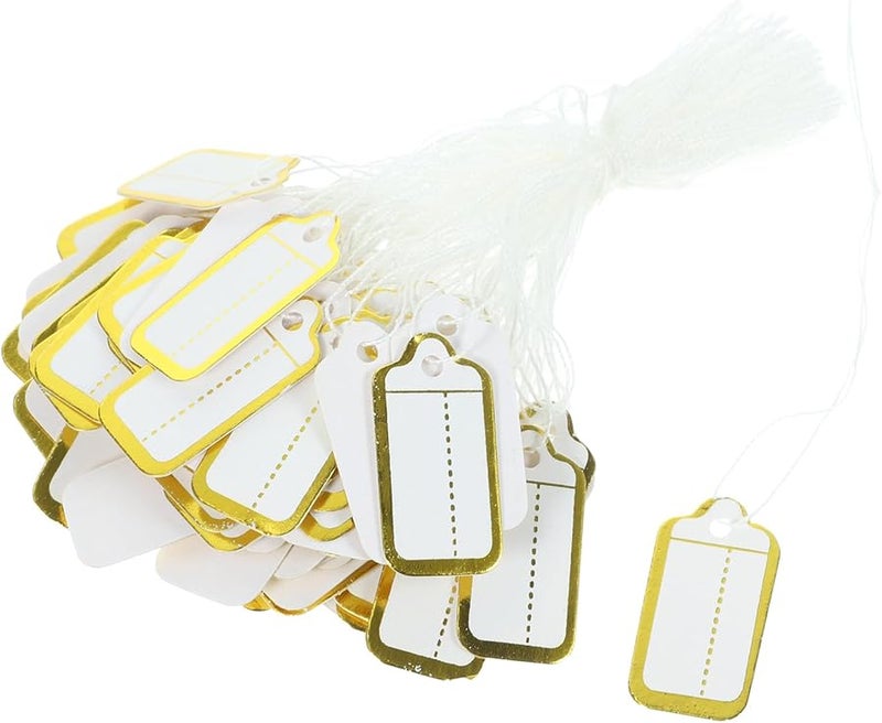 500pcs Random Color Jewelry Price Labels with Lanyard for Retail Pricing and Display - Image 1