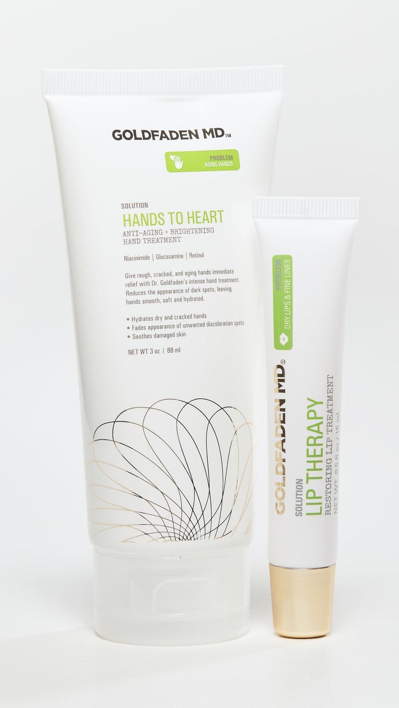 Goldfaden MD Ultimate Hydration Duo Hands to Heart Moisturizing Anti-Aging Hand Cream 3oz and Lip Therapy Restoring Lip Balm .5oz - Image 2