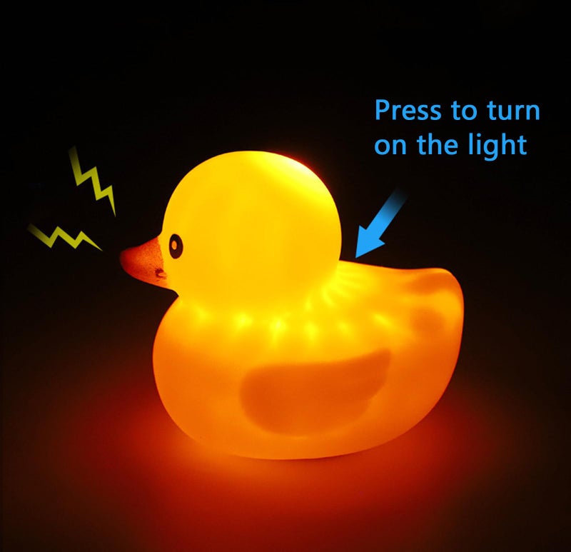 Omeet Lovely Yellow Duck Bike Bell, Kids Bike Horn, Rubber Yellow Duck Bicycle Accessories with LED Light - for Kids Toddler Children Adults Sport Outdoor - Image 4