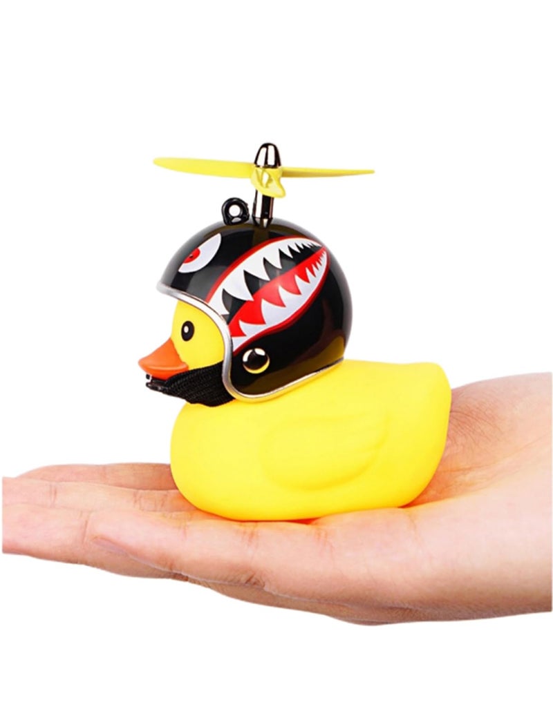 Omeet Lovely Yellow Duck Bike Bell, Kids Bike Horn, Rubber Yellow Duck Bicycle Accessories with LED Light - for Kids Toddler Children Adults Sport Outdoor - Image 3