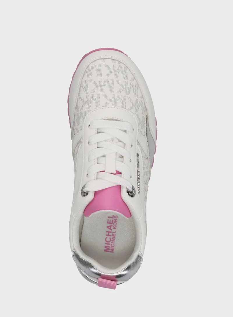 Michael Kors Youth Billie Dorian Low Top Lace Up Sneakers