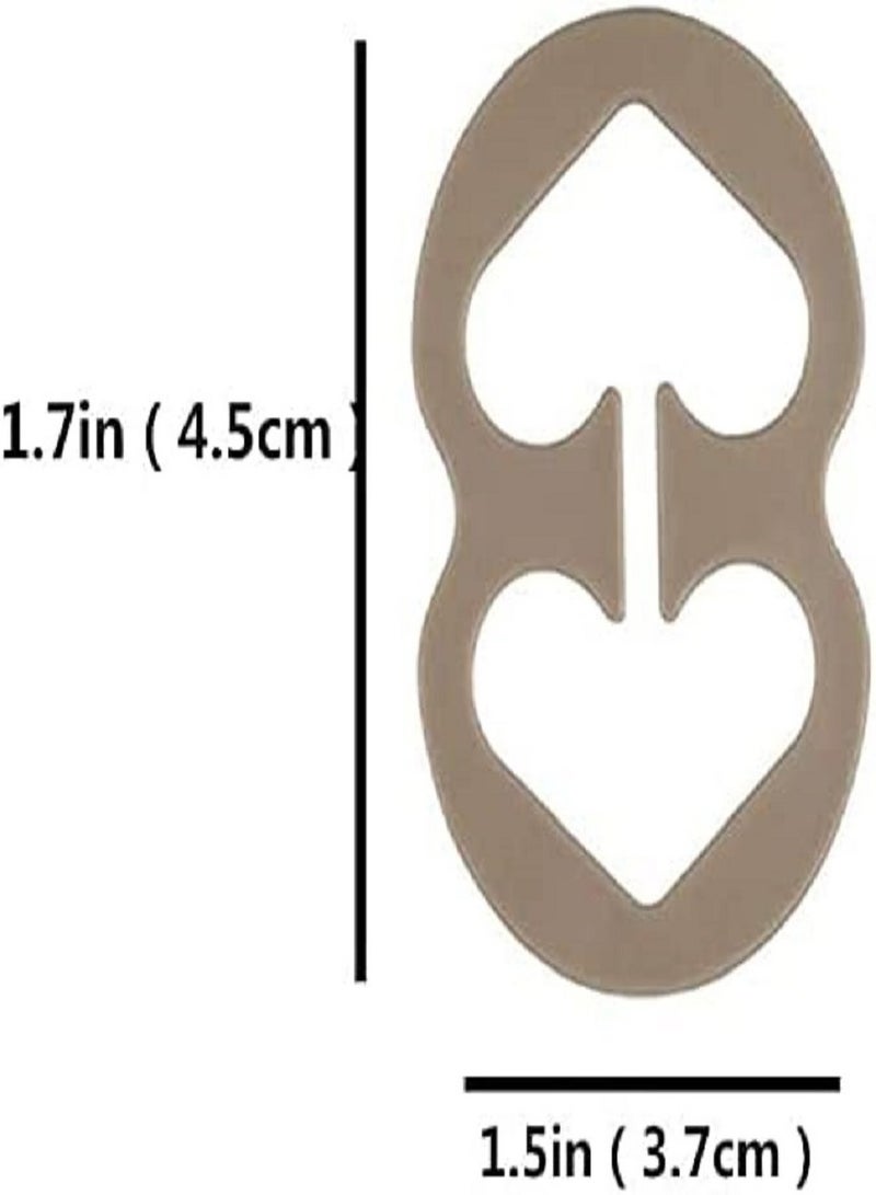 SYOSI 12 Pcs Bra Strap Clips Conceal Bra Straps Bra Cross Back Clips Elastic Adjustable Non-Slip Strap Holder for Ladies Women Girls - Image 3