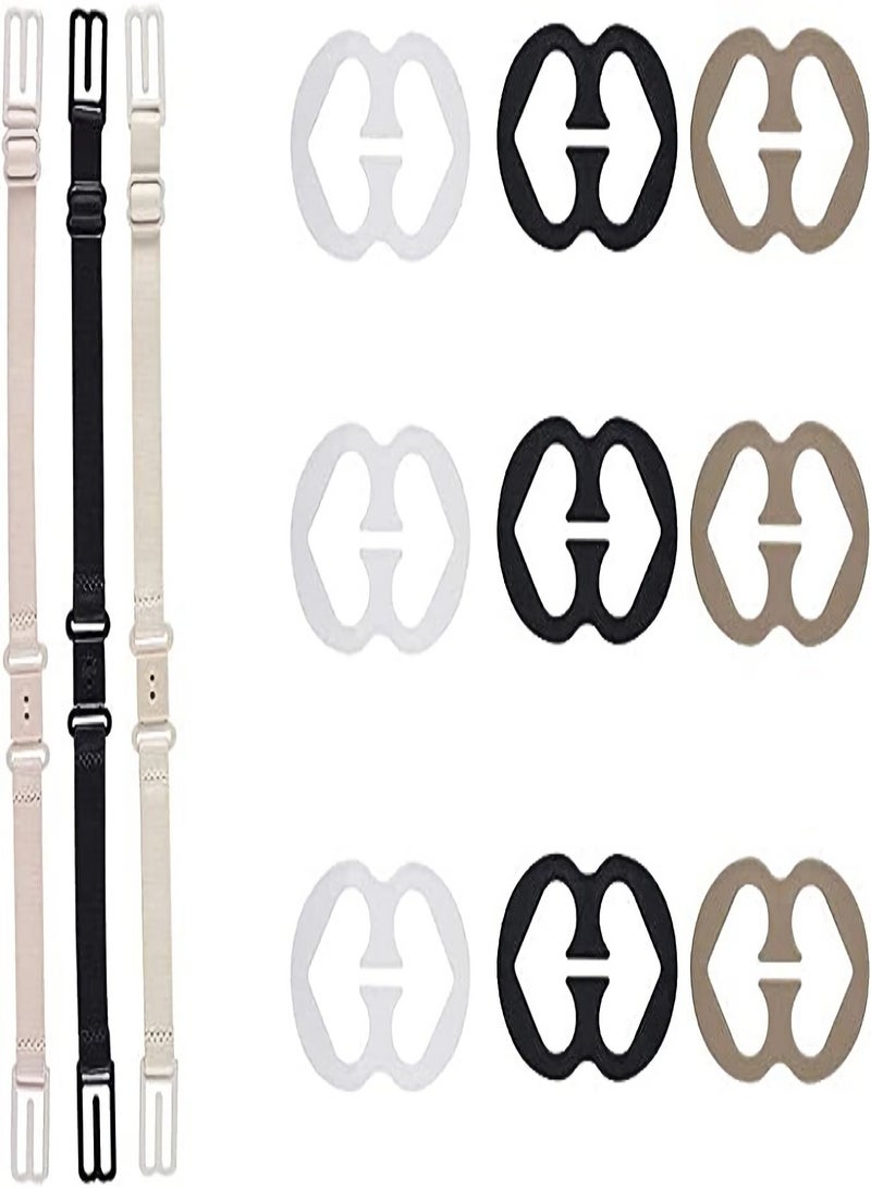 SYOSI 12 Pcs Bra Strap Clips Conceal Bra Straps Bra Cross Back Clips Elastic Adjustable Non-Slip Strap Holder for Ladies Women Girls - Image 5